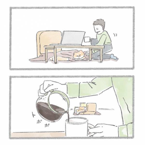 安心と信頼の表れ…？　犬の「家庭内ストーキング状態」が話題に