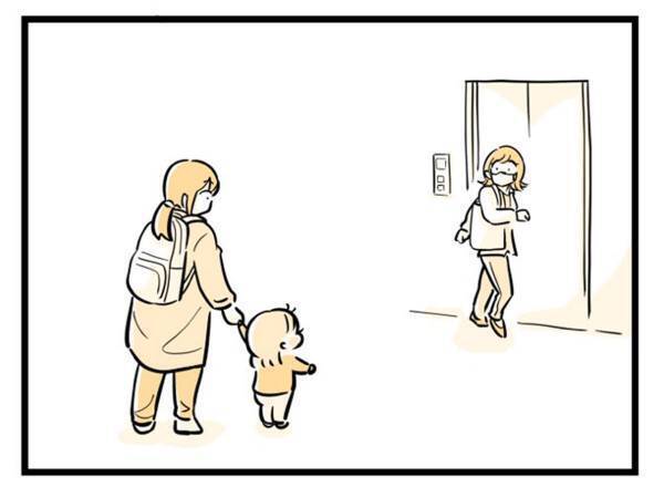 大きな声で挨拶した２歳娘　通りすがりの女性の反応は？　「最高な返し」「幸せな気持ちになる」