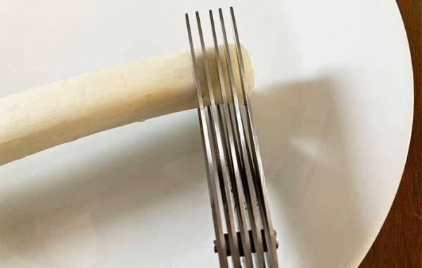 「まな板いらず」「なんか楽しい！」　みじん切り＆細切りがグッと楽になる『はさみ』とは？