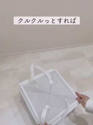 場所を取る洗濯カゴ　収納の悩みを解決するアイテムに「おしゃれ」「これは便利」