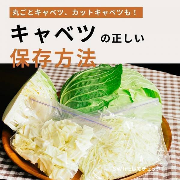 キャベツの正しい保存方法に「なるほど」　カットキャベツの保存のコツが…？