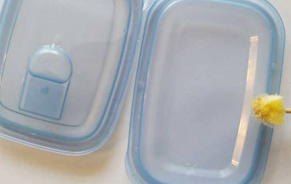 タッパーの隙間汚れをサッと落とせる『小さな棒』に「超スッキリ」「頼もしい」