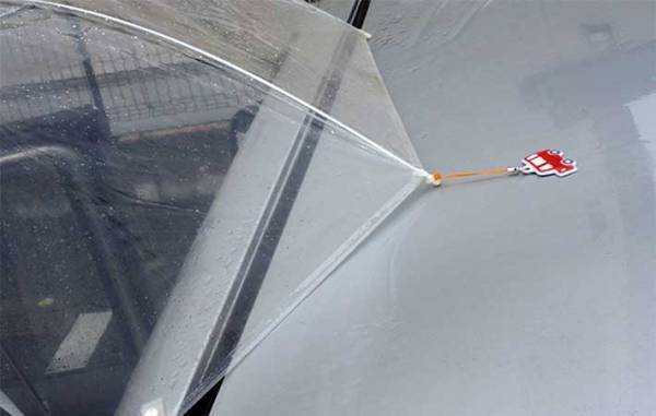 雨天時、車に乗る時「傘が邪魔だな…」　１００均の『かさ固定用マグネット』を試してみて