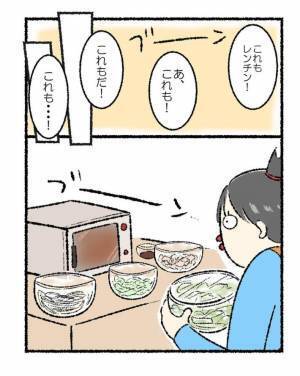 電子レンジを使いまくる女性に「分かる」　時短を求めすぎた結果が…？