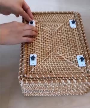 直置きしていた無印『ラタンボックス』　より快適に使う方法に「ナイス」「目から鱗」