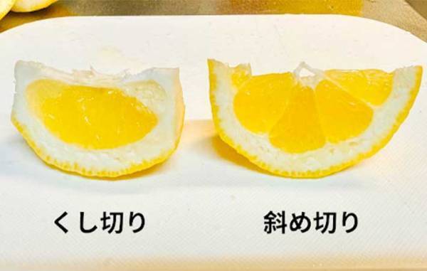 絞る時に気を使うレモン　汁の飛び散りを防ぐコツに「くし切りやめる」「すごくいい！」