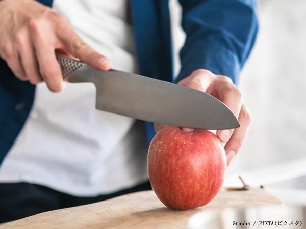 「リンゴを切って」と頼んだら？　夫が持ってきたものが「想像をはるかに超えている」