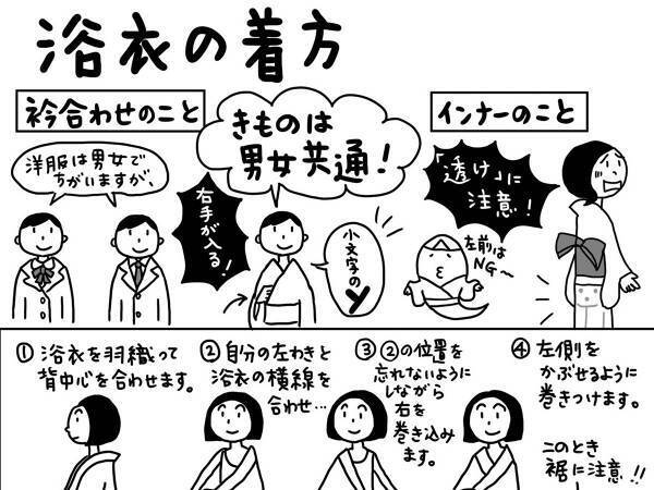 「下駄じゃなくてもOK」「透けに注意して」　実は知らない浴衣の着方って？