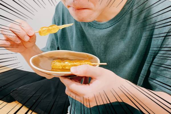 常温で売られていたわらびもち　冷蔵庫で冷やしてから食べてみると…？