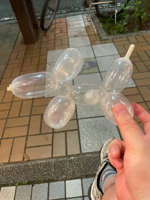 ピエロから貰った『バルーンアート』の形に「実在したのですね！」「自分は作れなかった」と反響