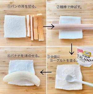 「子供がパクパク食べる」　簡単すぎるのにおいしいバナナロールの作り方