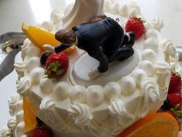 「最高だから見てほしい」　友人の結婚、ウェディングケーキのデザインがツボだった！