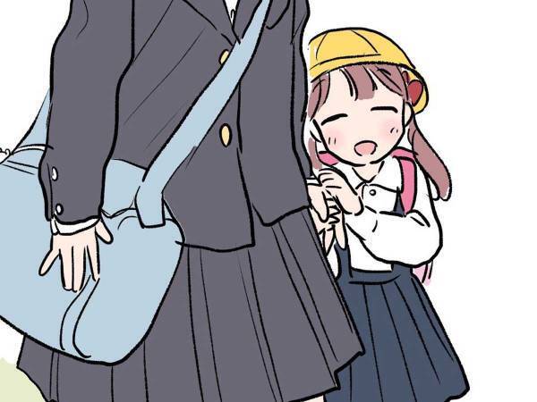 「これぞ尊い！」「天使よ…」　中学生と帰宅する娘を見て、母親「エッ！」