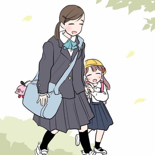 「これぞ尊い！」「天使よ…」　中学生と帰宅する娘を見て、母親「エッ！」