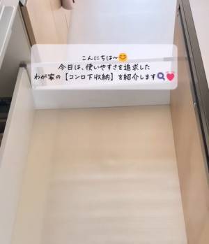 ごちゃつくコンロ下収納　誰でもできる整理術に「参考になる」「変えてみる』