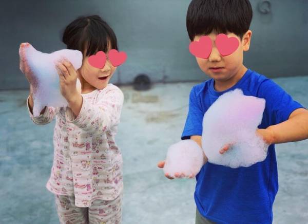 子供が喜ぶ特大サイズの泡シャボンの作り方　トイレットペーパーの芯で…？