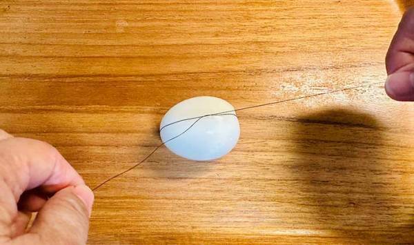 包丁を使わずにゆで卵を切る方法に「うっとり」「洗い物減った」