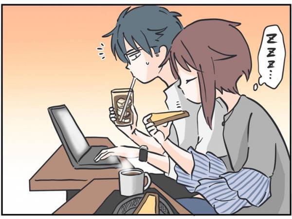 激しく眠たい朝　眠気覚ましのルーティンに「無事なのだろうか…」「赤ちゃん的なかわいさ」