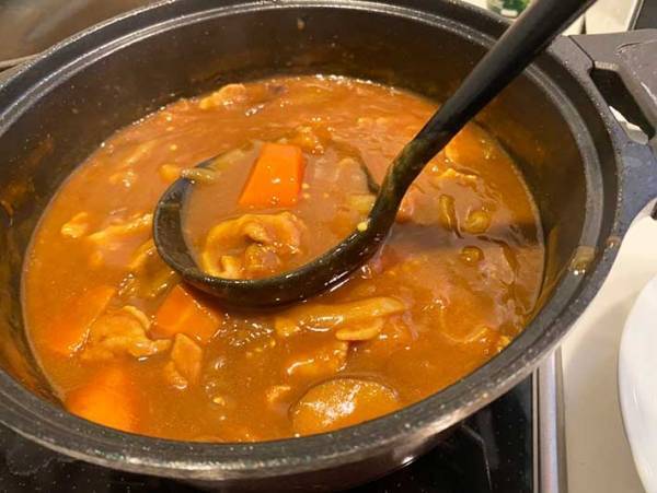 カレーをポタポタ垂らさず、よそう方法に「一滴も垂れない」「ほかのつゆもイケる」