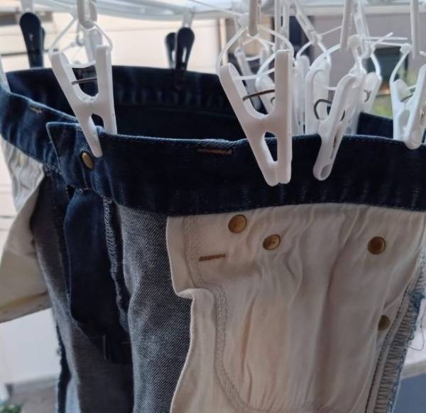 乾きにくいデニム　干し方１つで早乾き！　方法に「簡単だわ」「次からやる」