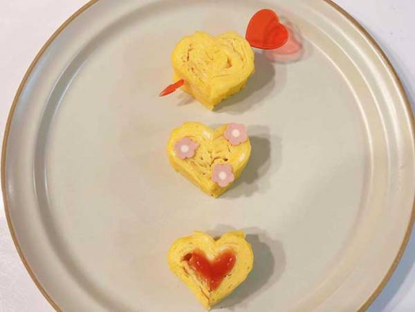 いつも同じ形でつまらない卵焼き　切り方をちょっと変えると？　「かわいすぎる！」
