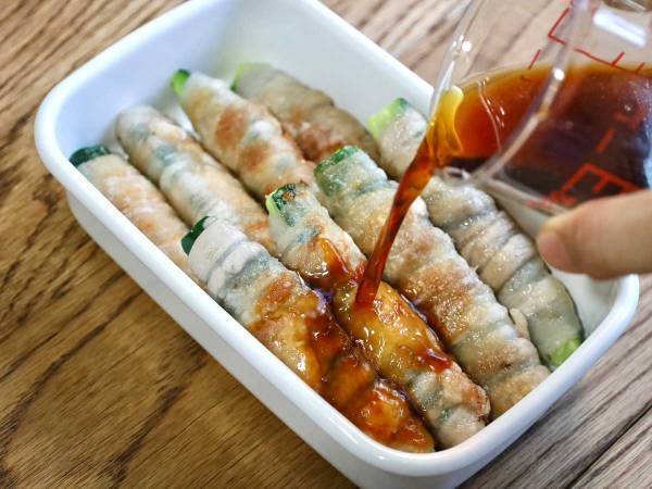 「無限にポリポリいける」　キュウリの豚肉巻きに「こんな食べ方もあったんだ！」