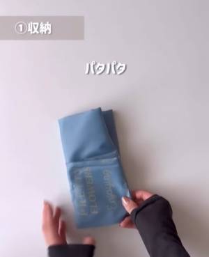 どんな形のエコバッグでもコンパクトに畳める方法　「めっちゃ使える」「すっご」