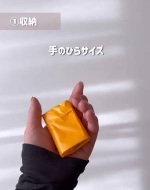 どんな形のエコバッグでもコンパクトに畳める方法　「めっちゃ使える」「すっご」
