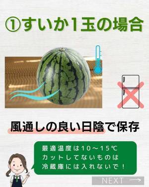 スイカ１玉食べきれない…　農家が教える保存方法に「分かりやすい」「参考になる！」