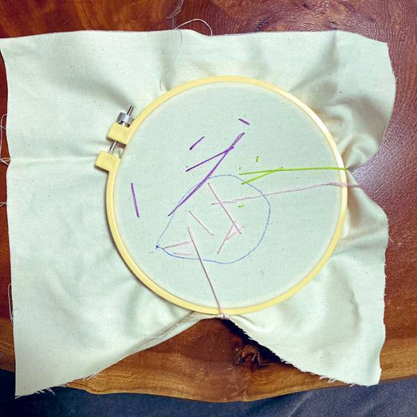 母親の本をパラパラめくっていた、４歳児が「ナルホドネ」　完成した作品がこちら！