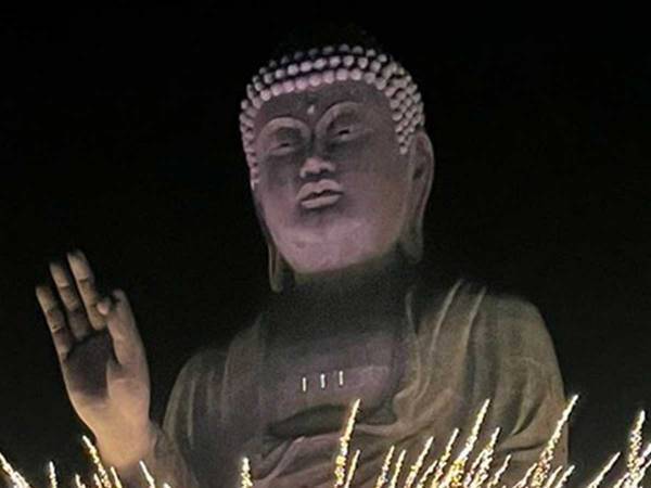 「このまま飛んでいきそう」「火力強すぎで笑った」　ラスボス感が半端ない仏像に１０万『いいね』