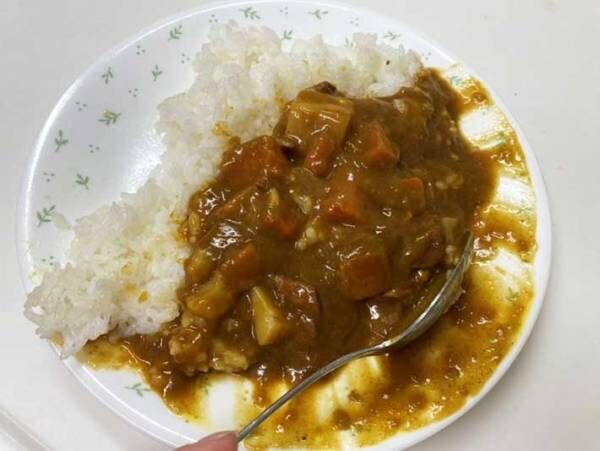 後片付けが面倒なカレー皿　食後の憂鬱がなくなる『食べ方』を「みんなに教えたい」