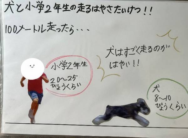 小２息子の『自由研究』に絶賛の声　「特別賞をあげたい」「涙が出た」