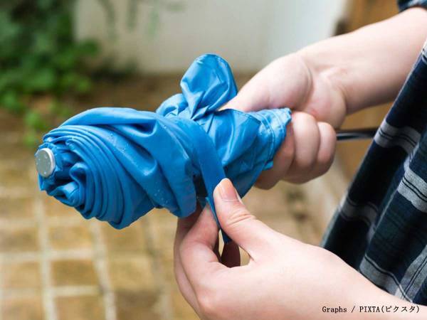 「これは楽しい！」「すぐやる」　折りたたみ傘が素早くたためるテクとは？