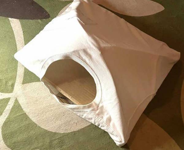 着古したTシャツ、捨てるの待って！　思わぬ使い道に「え、かわいい」「あっという間にできた」