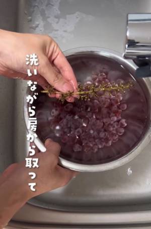 ブドウの皮剥きを劇的にラクにする『あるもの』とは？　「コレはすごい」「便利すぎる」