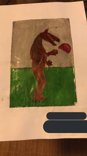 中学生の頃、評定が『２』だった絵に「天才的なのに、なんで…？」の声