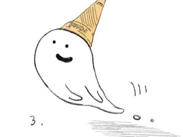 『落ちちゃったソフトクリームのおばけ』がネットで話題に