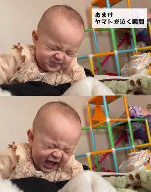 父親を母親と勘違いした、寝起きの１歳児　途中で気付くと？　「爆笑」「かわいすぎ」