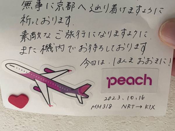 「ありがとうございました」　乗っていた飛行機が大幅遅延　困った乗客に、CAが？