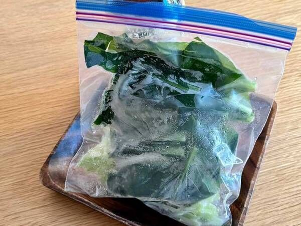 冷凍小松菜の写真