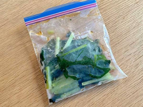 ゆでずに作れる『小松菜のお浸し』　全農のレシピに「え、天才」「めっちゃ便利」