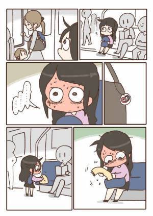 電車で赤ちゃんを抱いて立つ女性　後ろから震えた声で話しかけられ…？