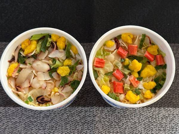 「麺が見えない…」　日清の新商品『謎肉まみれ』が想像以上