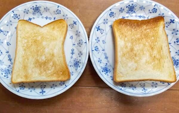 トーストした食パンの写真