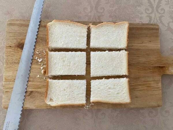 食パンを６等分に切った写真