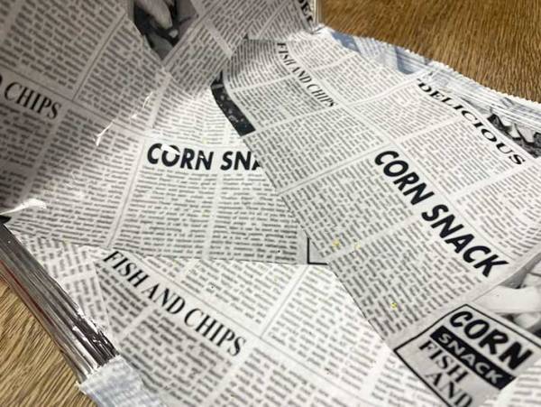 袋の内側に「あっ！」　コンビニで買ったスナック菓子に「デザインした人は天才」