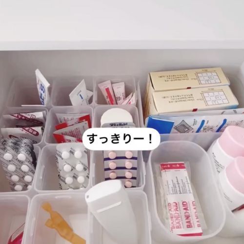 スッキリ見やすい薬収納アイディアに「気持ちいい」「これすてき」