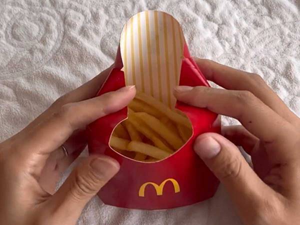 折るだけ簡単！　マクドナルドのポテトが余った時の裏ワザに「真似します！」