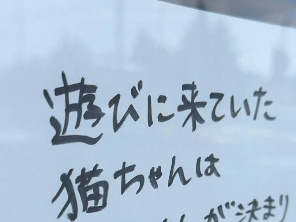 ファミマに手書きの貼り紙が？　内容に反響「いい報告」「優しい」